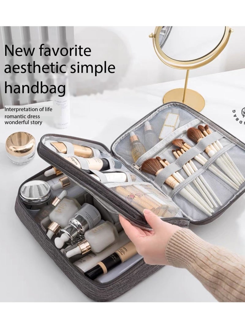 XCRJ Electronic Organizer, Travel Cable Organizer Bag Pouch Electronic Accessories Carry Case Portable Waterproof Three Layers All-in-One Storage Bag for Cable, Cord, Charger, Phone,Earphone - Image 5