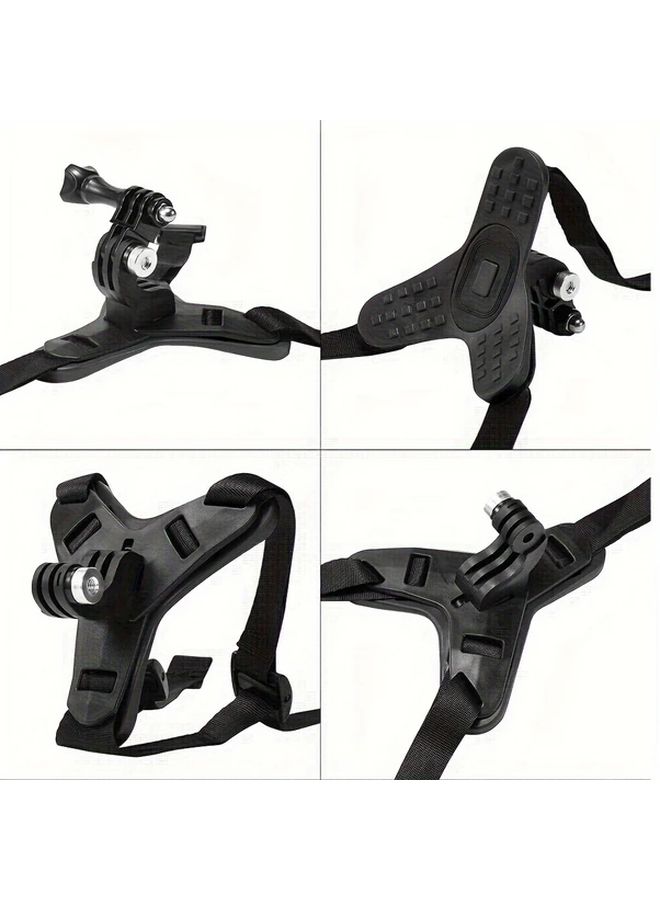 Blue Helmet Chin Strap Mount For Action Cameras Hero 13 To 3 DJI Osmo Action 5 To 2 Insta360 X4 To X2 - Image 5