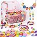 BEMITON Ideal Birthday Gift for Girls Aged 3 4 5 6 7 Pop Beads Jewelry Making Kit Arts and Crafts Toys for 37 Year Old Kids DIY Set for Creative Play - Image 3
