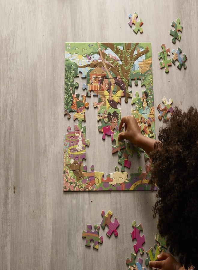 eeBoo: Out to Play 64 Piece Jigsaw Puzzle, Perfect Project for Little Hands, Aids in Development of Pattern, Shape, and Color Recognition, Offers Children a Challenge - Image 5