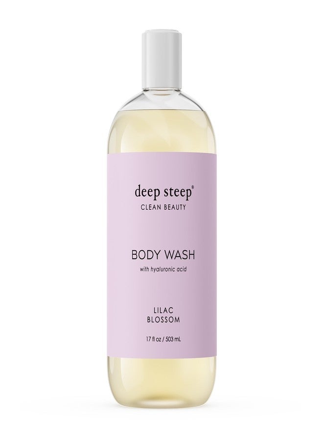 Deep Steep Body Wash, Lilac Blossom, 17 oz - Hydrating Shower Gel with Hyaluronic Acid, Shea Butter, Aloe Vera & Argan Oil - Vegan, Clean Beauty, Clean & Refreshed Skin - Image 1