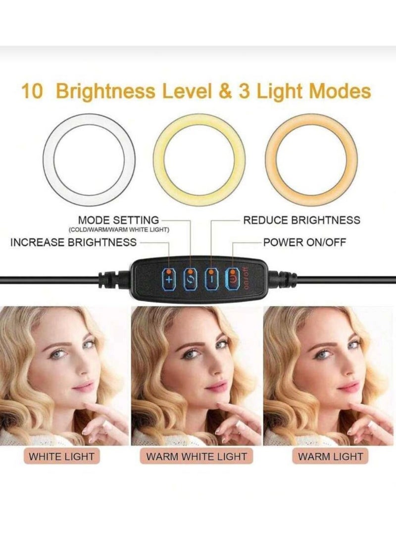 Multi Impex Professional Selfie & Makeup Ring Light: 10 Brightness Levels & Flexible Wrap-Around Stand - Image 5