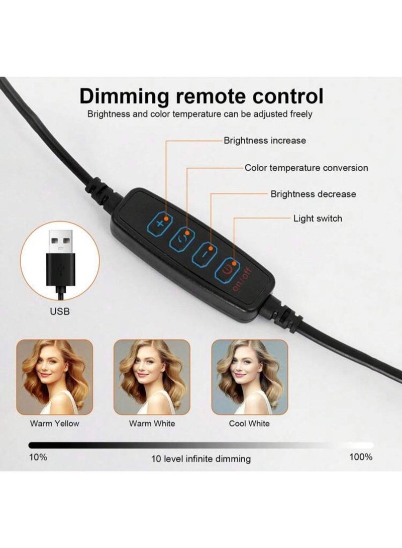 Multi Impex Professional Selfie & Makeup Ring Light: 10 Brightness Levels & Flexible Wrap-Around Stand - Image 4