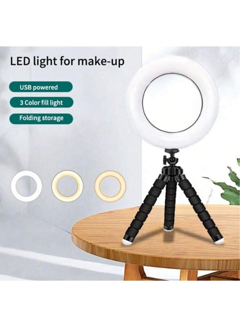 Multi Impex Professional Selfie & Makeup Ring Light: 10 Brightness Levels & Flexible Wrap-Around Stand - Image 2