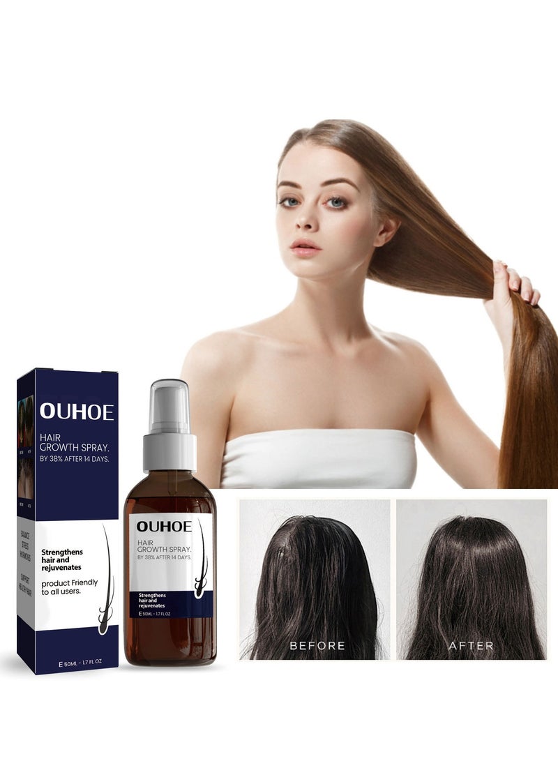 OUHOE Hair Growth Spray for Nourishing Hair Growth Supple Black Set of 2Pcs - Image 1
