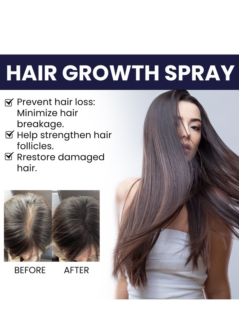OUHOE Hair Growth Spray for Nourishing Hair Growth Supple Black Set of 2Pcs - Image 2