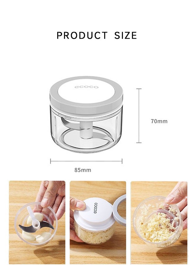 ecoco Mini Garlic Mincer, Portable Small Food Processor for Ginger, Chili, Vegetables - Image 2