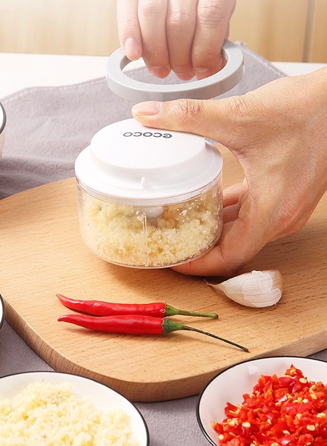 ecoco Mini Garlic Mincer, Portable Small Food Processor for Ginger, Chili, Vegetables - Image 5