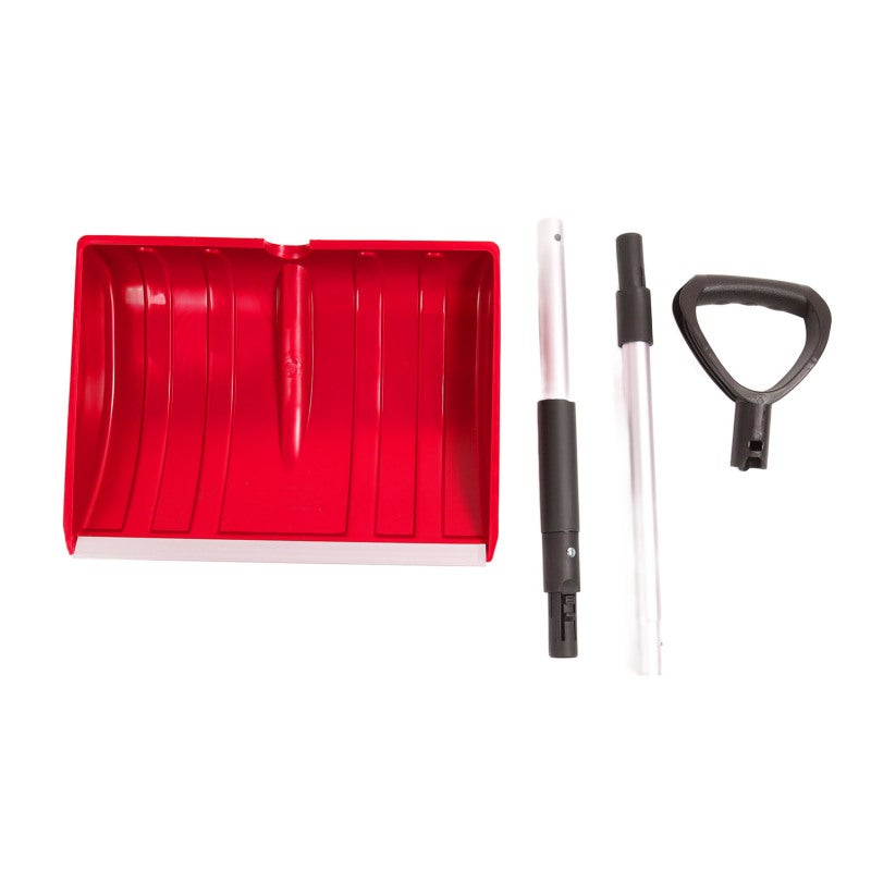 Portable Snow Shovel: Red Detachable Adjustable Handle, Premium PP & Aluminum Material - Lightweight Durable Compact Design for Outdoor Emergency, Camping, Vehicle Snow Removal - Image 1