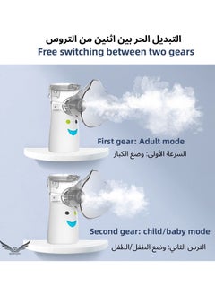 BORTONY Portable Mini Nebulizer Handheld Atomizer USB-C Rechargeable Vaporizers Machine Ultrasonic Medical Mesh Inhaler for Home Adults Children Outdoor Travel Nebulizer Personal Steam  - Image 4