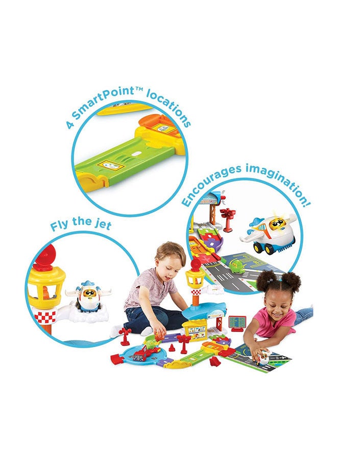 vtech سيارات توت في المطار، مسارات سيارات للأطفال مع أضواء وأصوات، لعبة موسيقية، مناسبة للأولاد والبنات - Image 5