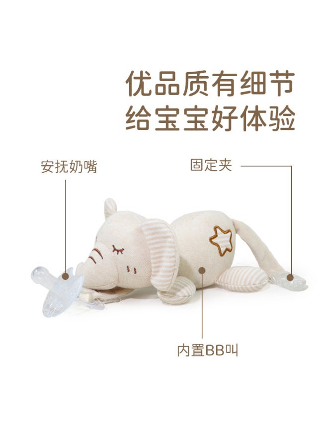 KAKIBLIN Organic Cotton Baby Pacifier Anti-drop Chain Doll Removable Pacifier Clip - Image 3