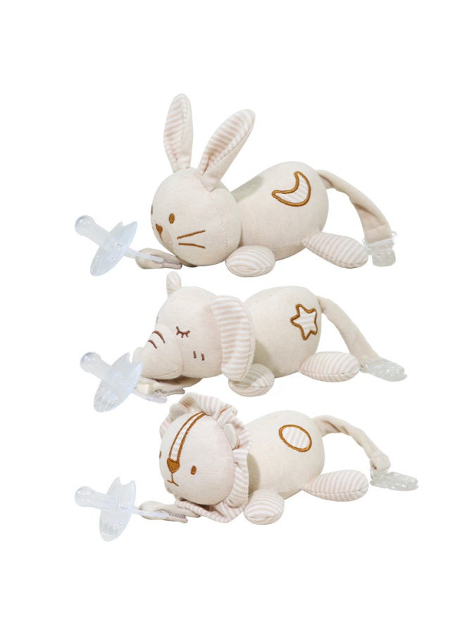 KAKIBLIN Organic Cotton Baby Pacifier Anti-drop Chain Doll Removable Pacifier Clip - Image 5