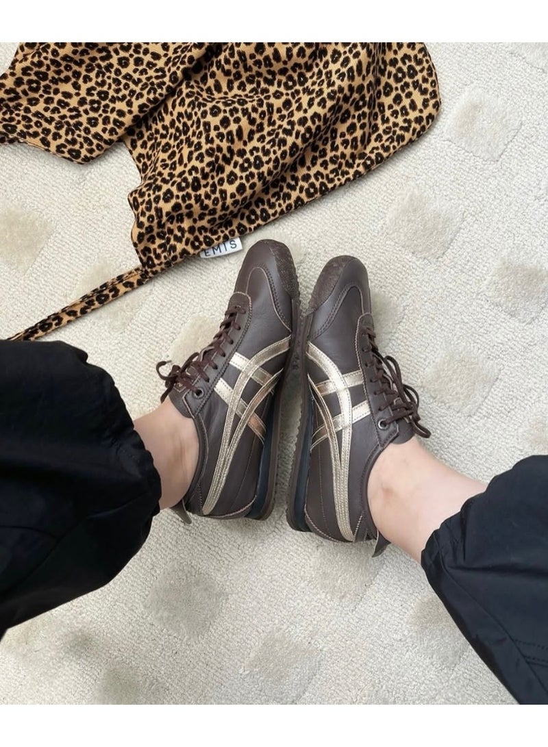 Onitsuka Tiger New Onitsuka Tiger Mexico 66 SD Licorice Brown Unisex Sneakers - Image 1