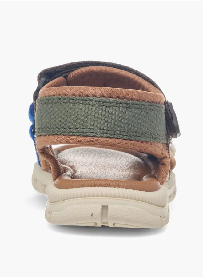 Barefeet Boys Colourblock Floaters With Hook And Loop Closure