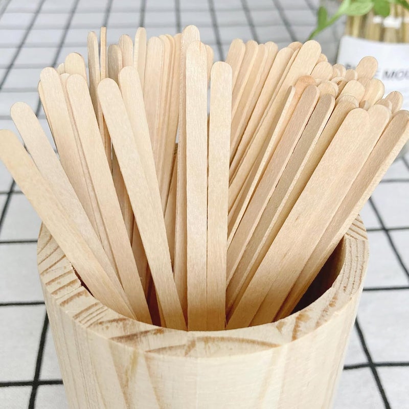 KTOJOY 55inch Wooden Coffee Stirrers 500 Count Disposable Stir Sticks for Coffee  Cocktails Wooden Beverage Mixer with Smooth Ends Swizzle Drink Sticks - Image 5