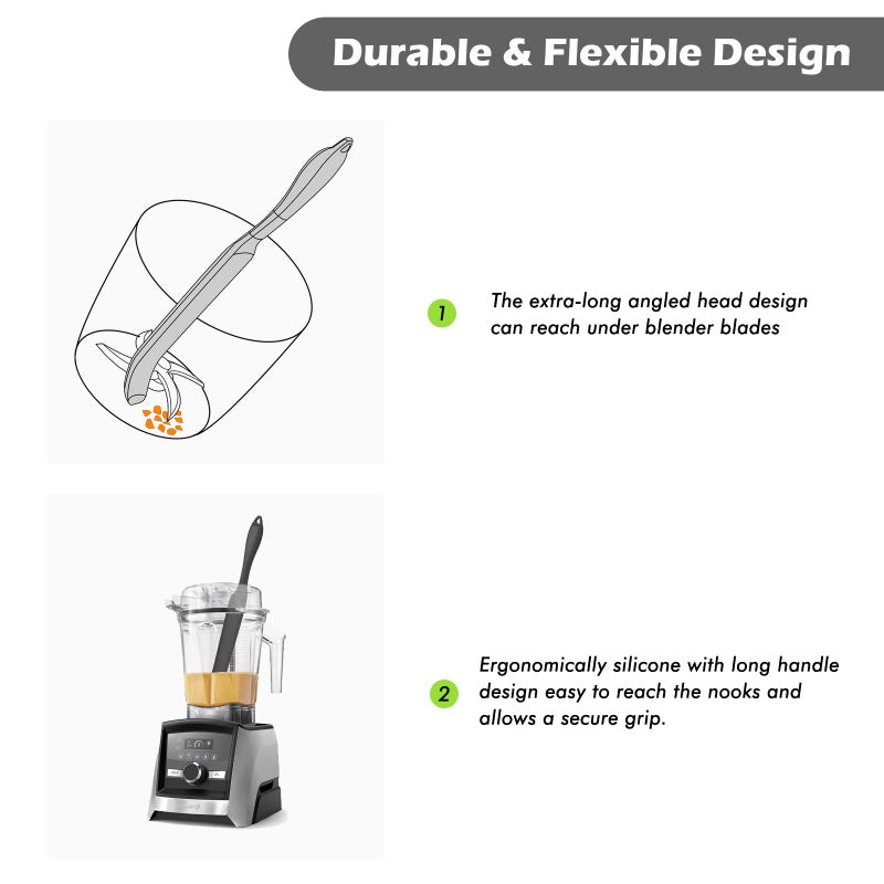nomiou Silicone Blender Spatula, Slim Blade Scraper Accessory Designed for Vitamix Blender Blades1 - Image 2