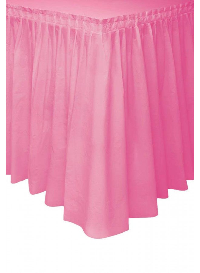 Unique Unique Industries Plastic Table Skirt, 29" x 14', Hot Pink - Image 2