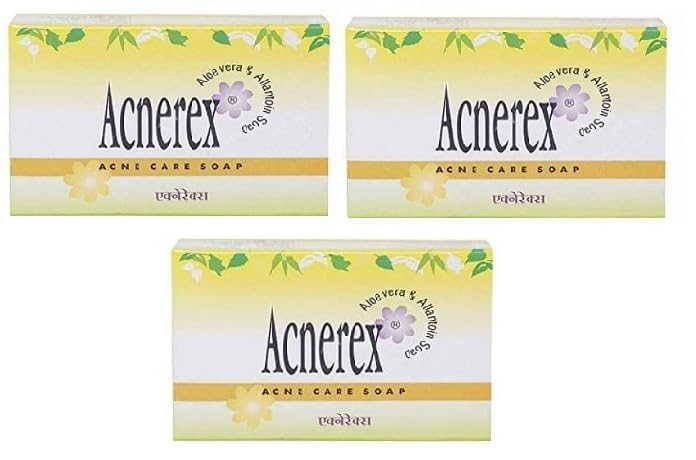 Generic Med Manor Acnerex Acne Care Soap 75 gm Pack Of 3 