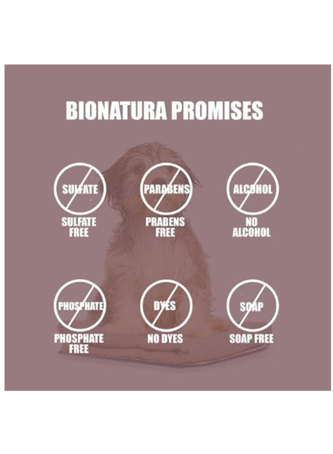 BioNatura شامبو وبلسم بيو ناتورا للحيوانات الأليفة عضوي 500 مل - زيت الزيتون وجوز الهند مع الجلسرين النباتي - شامبو حيوانات أليفة نباتي بالكامل - برائحة اللافندر - Image 2