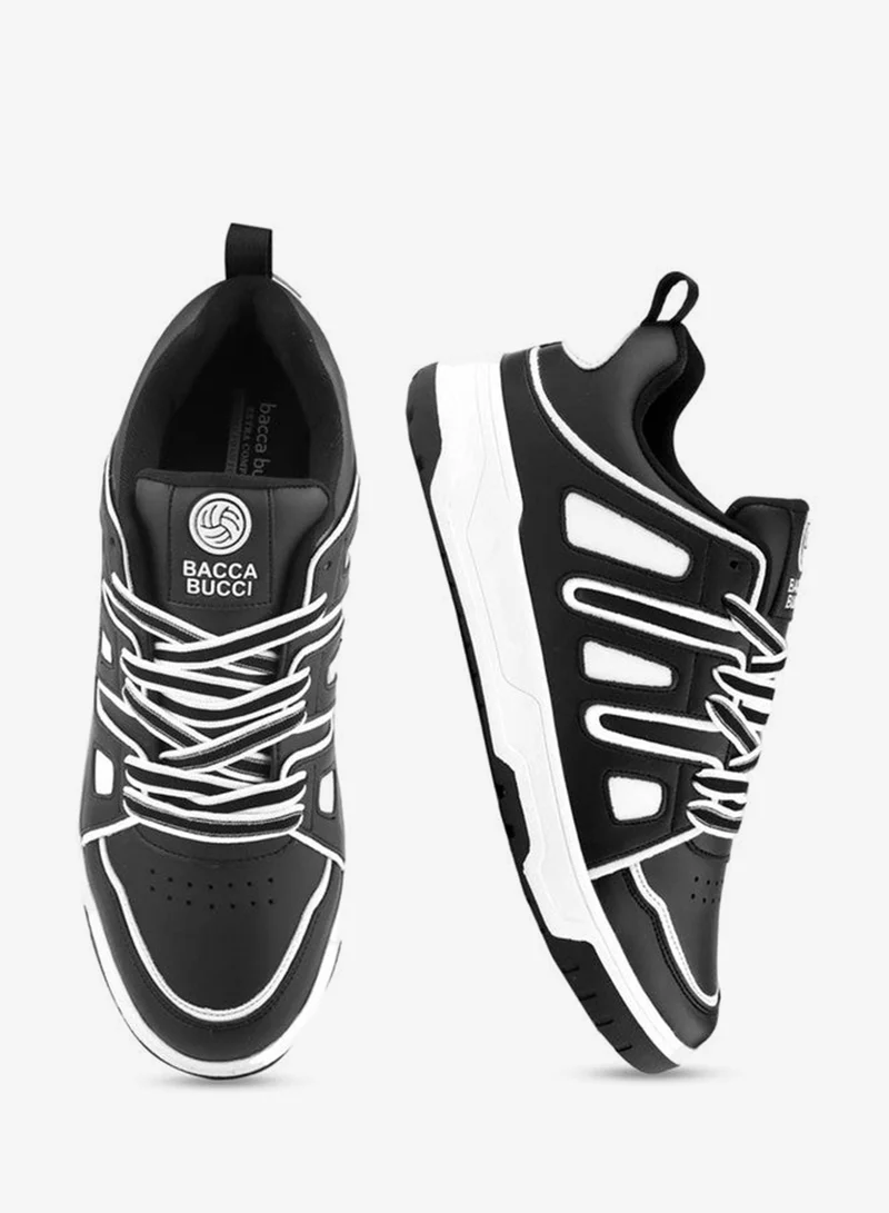 Bacca Bucci Bacca Bucci Black & White Sneakers for Men