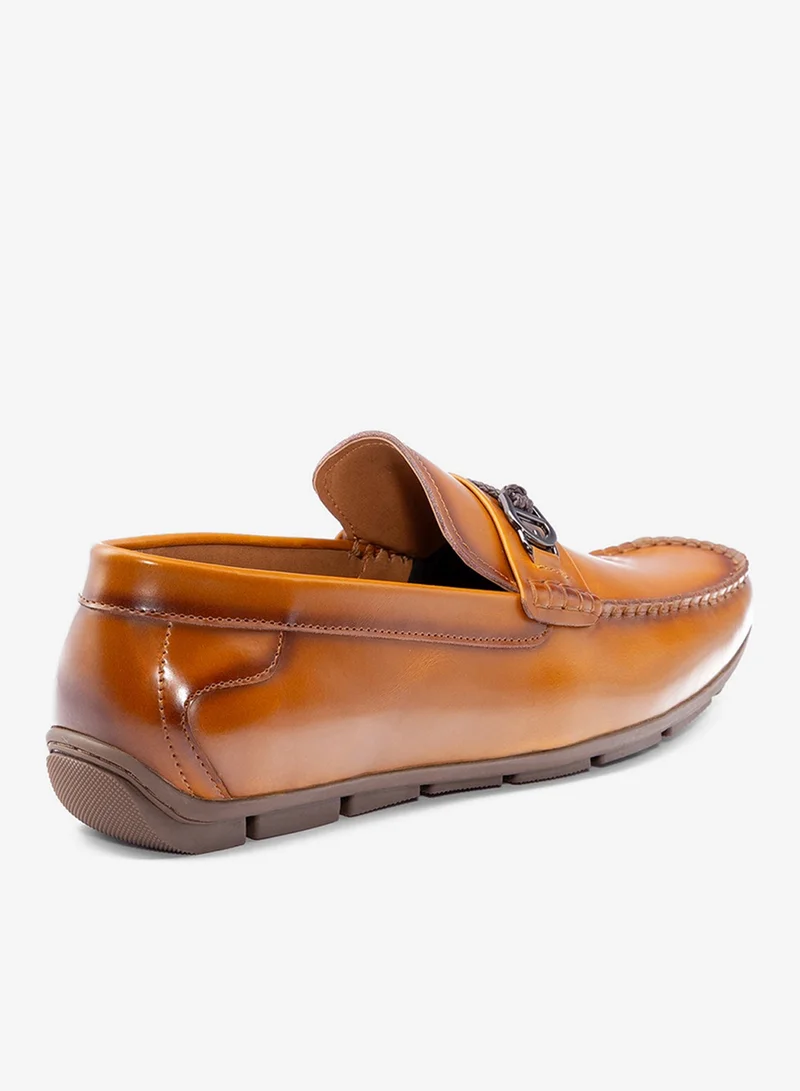 Bata Brown Buckle Detail Formal Loafer for Men | Best Price UAE