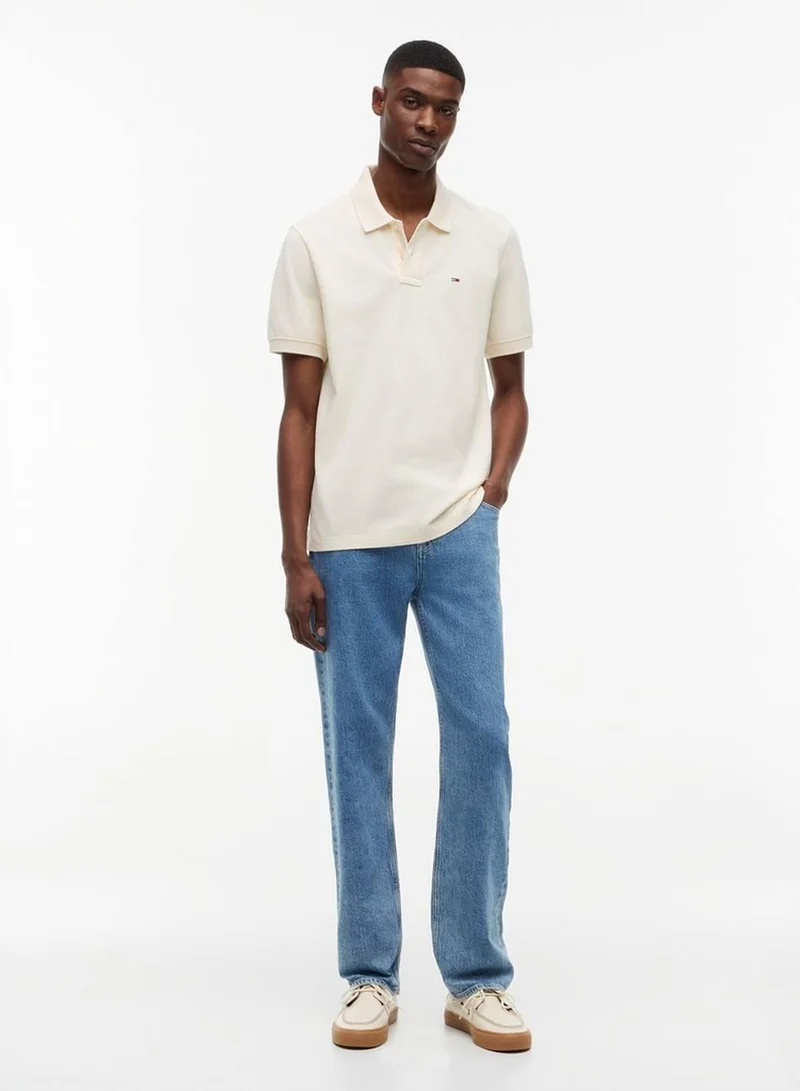 Tommy Jeans Calico Essential Regular Fit Polo for Men | Best Price UAE