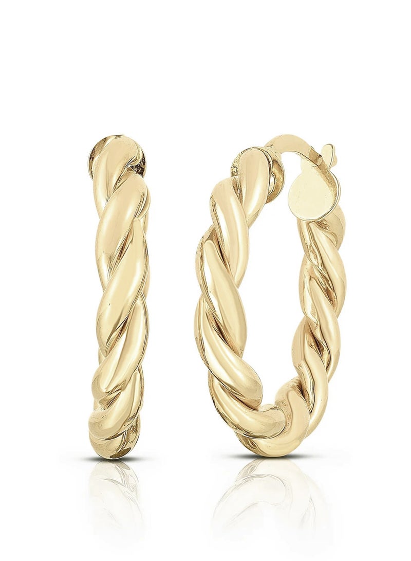 Liu Jo Noir Golden Hoops - LJ2408 - Image 1
