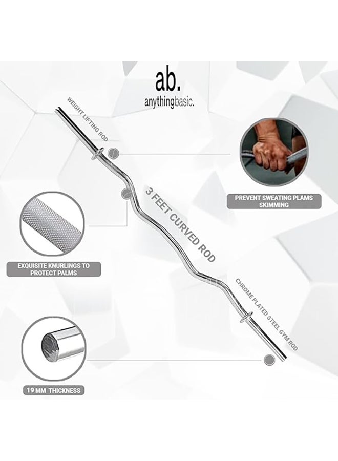 anythingbasic. 16 Kg Home Gym Set, Material : Iron, Plastic, Sand and Cement  - Image 5