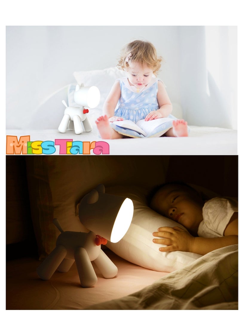 MissTiara Baby bedside usb sleeping atmosphere night light Lovely cartoon puppy LED table lamp  - Image 4