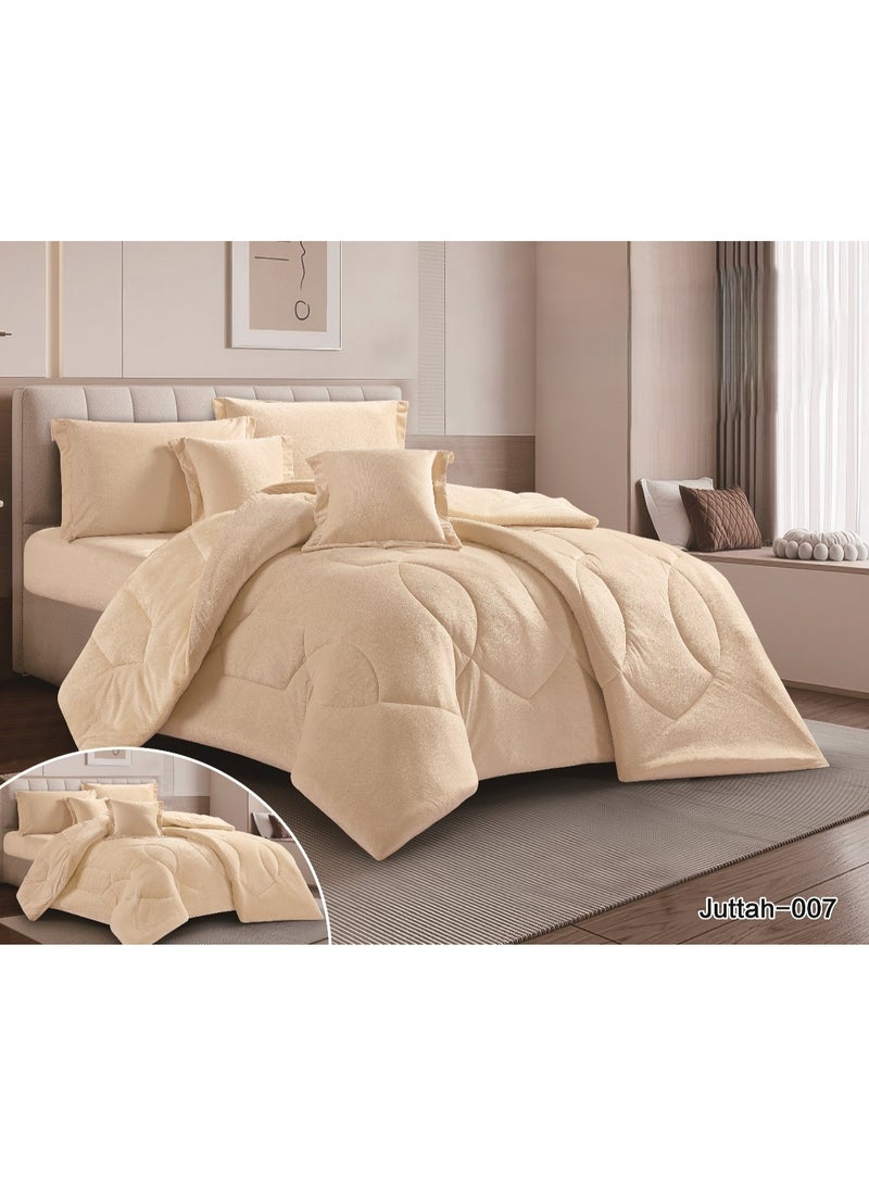 Smart Luxurious winter velvet double bedspread with an elegant design and a material that gives you warmth and comfort