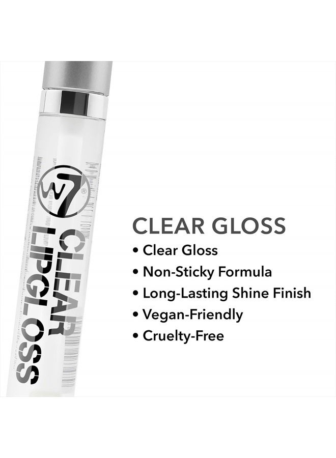 W7 Lip Gloss Wand - Soft Clear Liquid Gloss - Non-Sticky, High-Shine Finish - 2 Pack - Image 2
