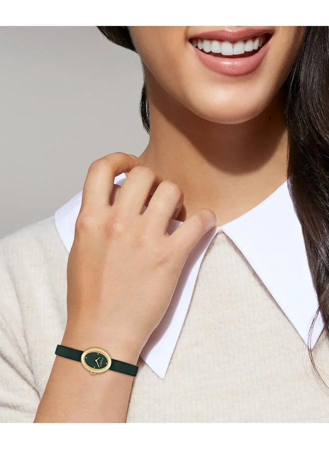 COACH  Sammy Coach Two Hand Quartz Movement Watch for Women SAMMY Collection with Green Leather Strap - 14504425 for Women | Best Price UAE