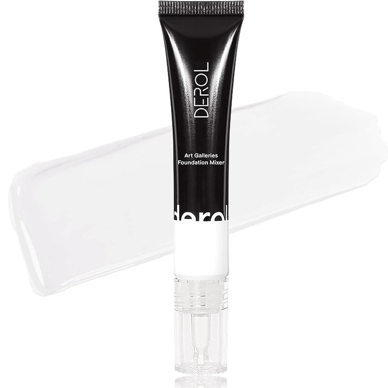 White Foundation Mixing Pigment for Adjusting Shade and Color Corrector Blends Easily White Color Corrector for Adjusting Foundation or Concealer from Deep to Shallow 01