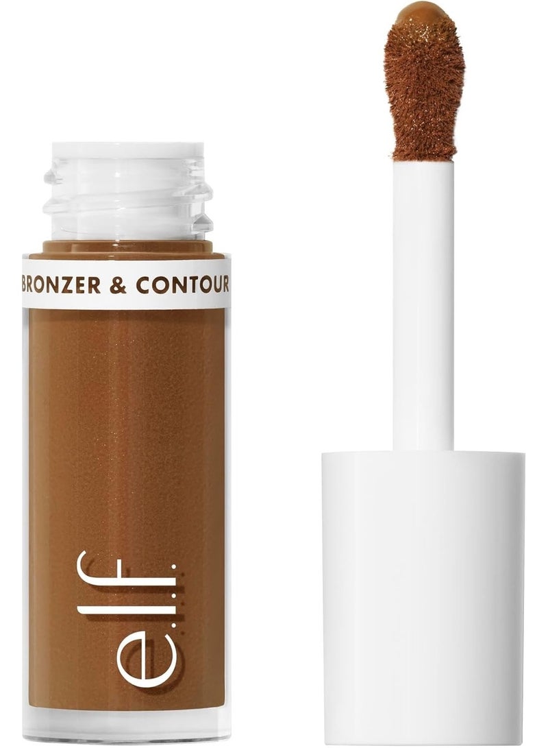 إلف برونزر سائل مموه وتحديد الوجه، تركيبة حريرية عالية الصبغة، يخلق توهجًا برونزيًا يدوم طويلًا ومظهرًا طبيعيًا، نباتي وخالٍ من القسوة، 5 متوسط - Image 1