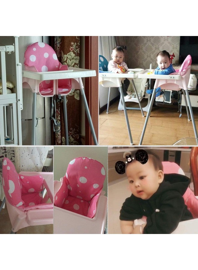 ZARPMA Highchair Cushion for IKEA Antilop Highchair, Baby Toddler Seat Covers, Thick Washable Foldable, Child Chair Insert Mat Padding (Pink) - Image 2
