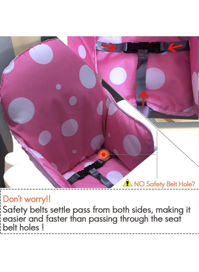 ZARPMA Highchair Cushion for IKEA Antilop Highchair, Baby Toddler Seat Covers, Thick Washable Foldable, Child Chair Insert Mat Padding (Pink) - Image 4