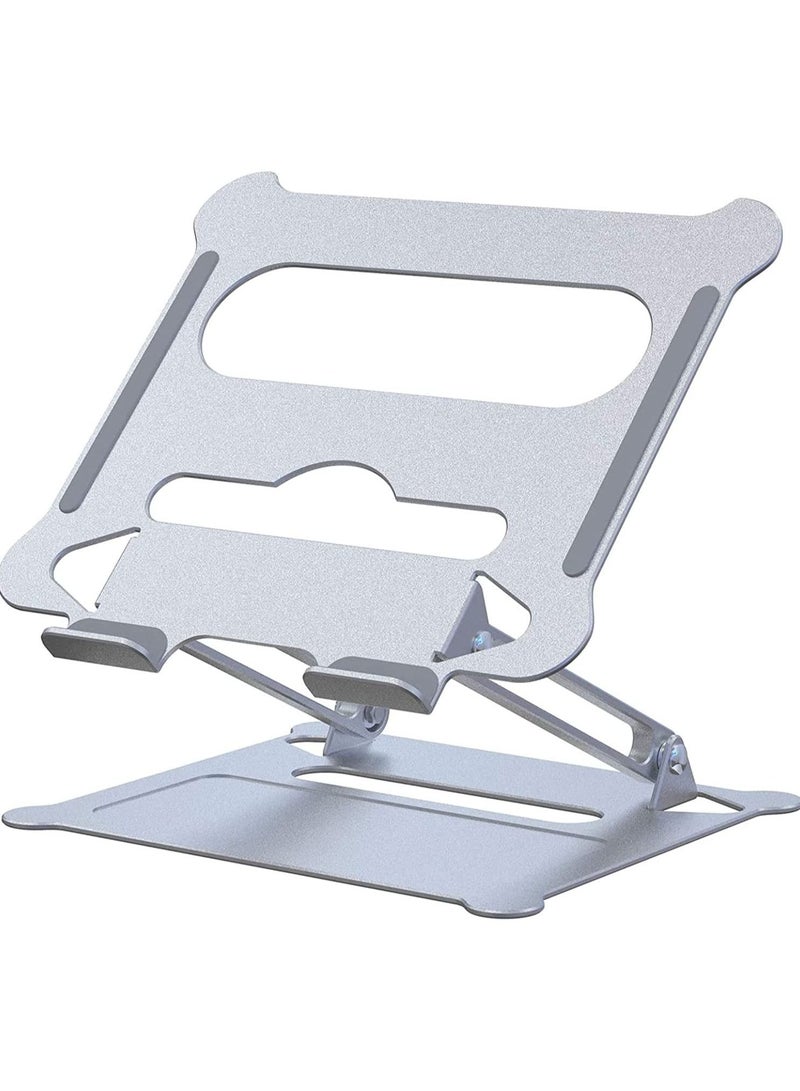 Adjustable Laptop Stand, Ergonomic Laptop Stand for Desk , Light Weight Aluminum Laptop Holder, Computer Stand Compatible with Mac MacBook Pro Air, Lenovo, HP, Dell - Image 1