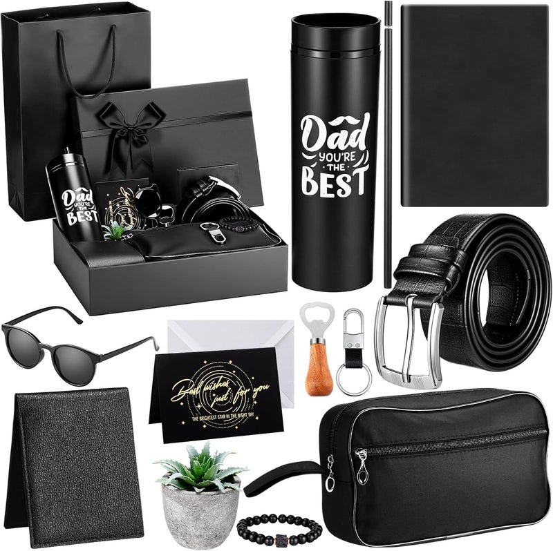Skylety 12 Pcs Birthday Gifts for Men Set Gift Baskets for Men Him Retirement Thank You Presents with Box for Male Dad Husband Boyfriend Coworker Brother Coworker Father's Day Christmas (Cute Boy) - Image 1