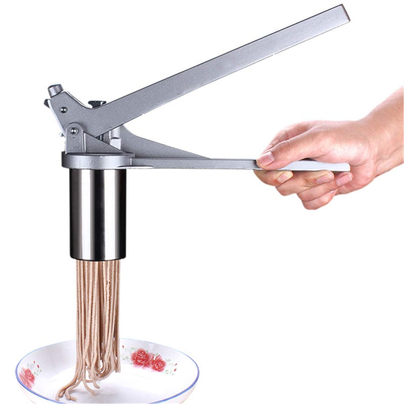 Noodle Maker FantasyDay Heavy Duty Stainless Steel Manual Pasta Maker Machine Kitchen Tool Professional Fresh Pasta Machine Lasagne Spaghetti Tagliatelle Ravioli Maker with 7 Cut Press Blade Setting