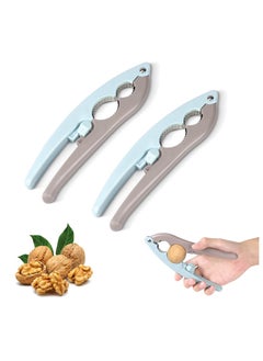 Nutcracker Double Clamp Mouth Design Non-Slip Handle Nut Cracker Nut Crackers Designed for Nuts with Hard Shells Labor-Saving Multifunctional Nut Crackers for All Nuts 2PCS