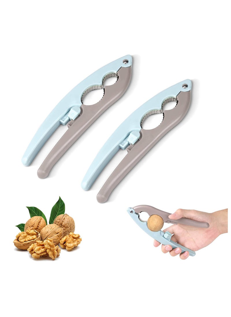 Generic - Nutcracker Double Clamp Mouth Design Non-Slip Handle Nut Cracker Nut Crackers Designed for Nuts with Hard Shells Labor-Saving Multifunctional Nut Crackers for All Nuts 2PCS - Image 1