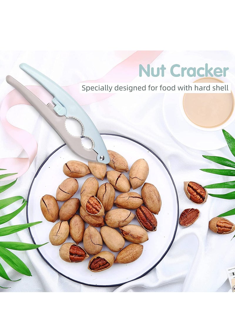 Generic - Nutcracker Double Clamp Mouth Design Non-Slip Handle Nut Cracker Nut Crackers Designed for Nuts with Hard Shells Labor-Saving Multifunctional Nut Crackers for All Nuts 2PCS - Image 1