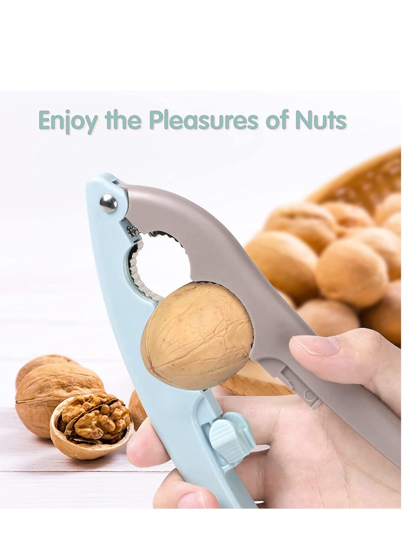 Generic - Nutcracker Double Clamp Mouth Design Non-Slip Handle Nut Cracker Nut Crackers Designed for Nuts with Hard Shells Labor-Saving Multifunctional Nut Crackers for All Nuts 2PCS - Image 1