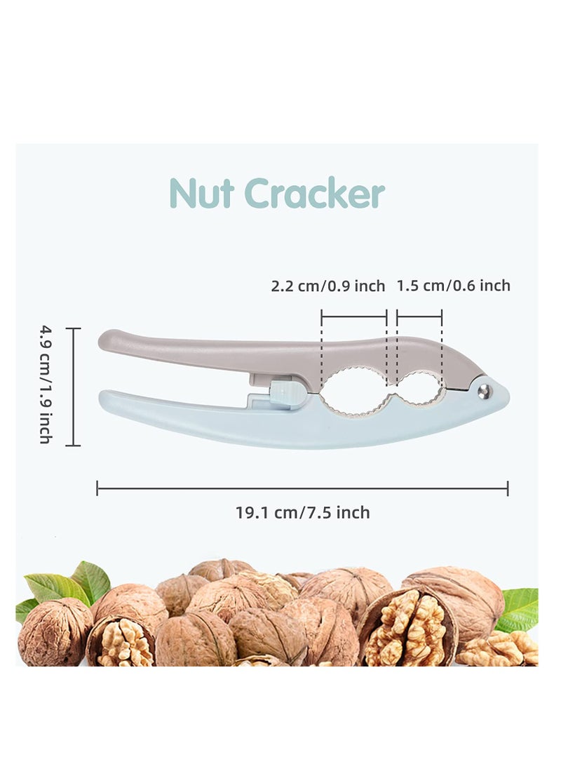 Generic - Nutcracker Double Clamp Mouth Design Non-Slip Handle Nut Cracker Nut Crackers Designed for Nuts with Hard Shells Labor-Saving Multifunctional Nut Crackers for All Nuts 2PCS - Image 1