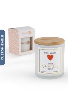 Share the Love Personalised Scented Candle – Premium Soy Wax, Ideal Gift for Valentine and Celebrating Special Occasions 