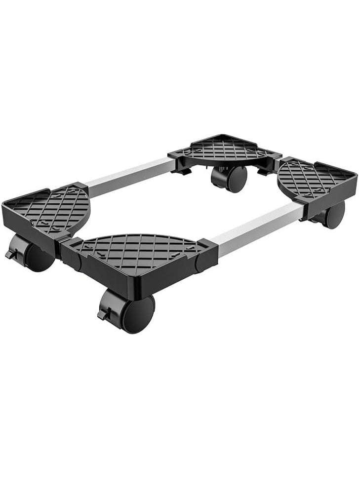 NANAO Computer Tower Holder, Adjustable PC Stand for Most Desktop Towers, Mobile CPU Stand PC Holder CUP Tower Riser for Home Office - Image 1