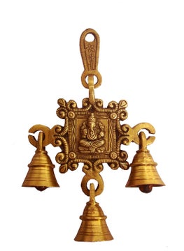 Aesthetic Decors Aesthetic Decors Ganesh Flower Design Decorative Hanging Bell 