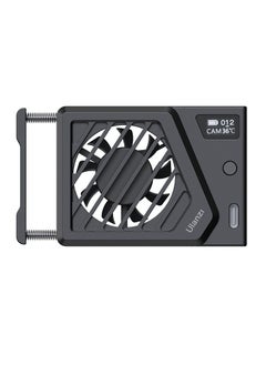 Camera Cooling Fan, Quiet And Efficient Heat Sink Cooling Fan, Easy To Install Two Modes Camera Fan Radiator With Oled Display For Real Time Temperature Monitoring, (1pc, Black)