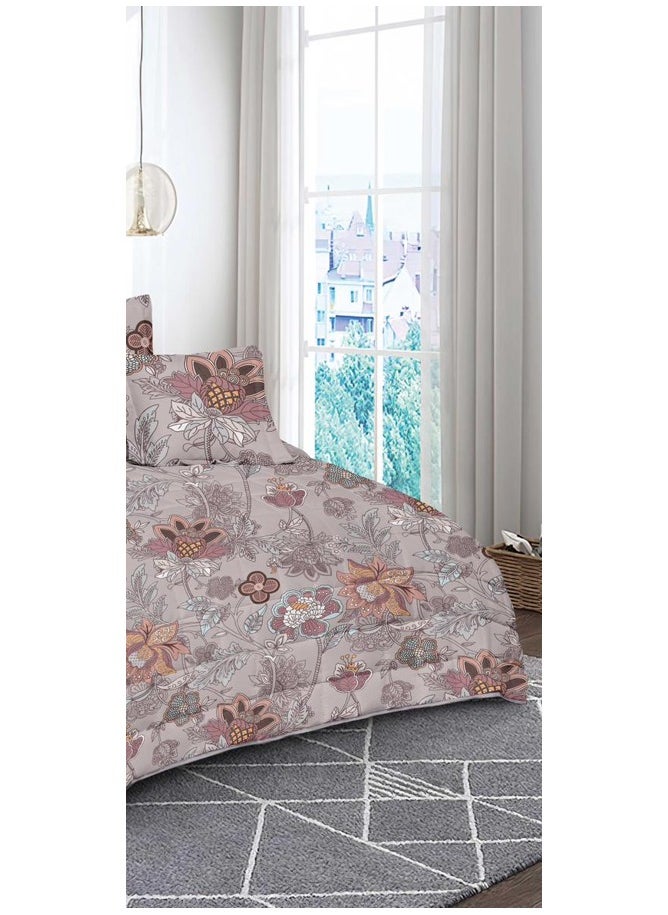 Red Rose A practical summer double bed sheet with a printed design to suit your room's decor, made of microfiber, measuring 230*250cm.  - Image 4